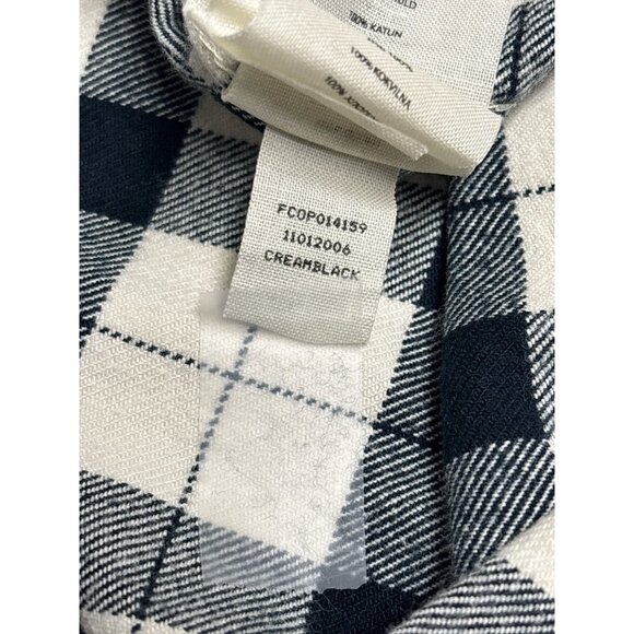 Filson Flannel Shirt XXXL Men’s Cream Black Plaid Button Front Long Sleeve 100% - Picture 5 of 8